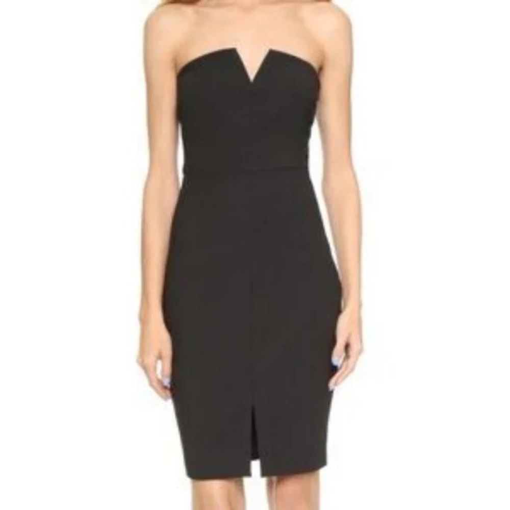 Elizabeth and James Black Strapless Dress size 8